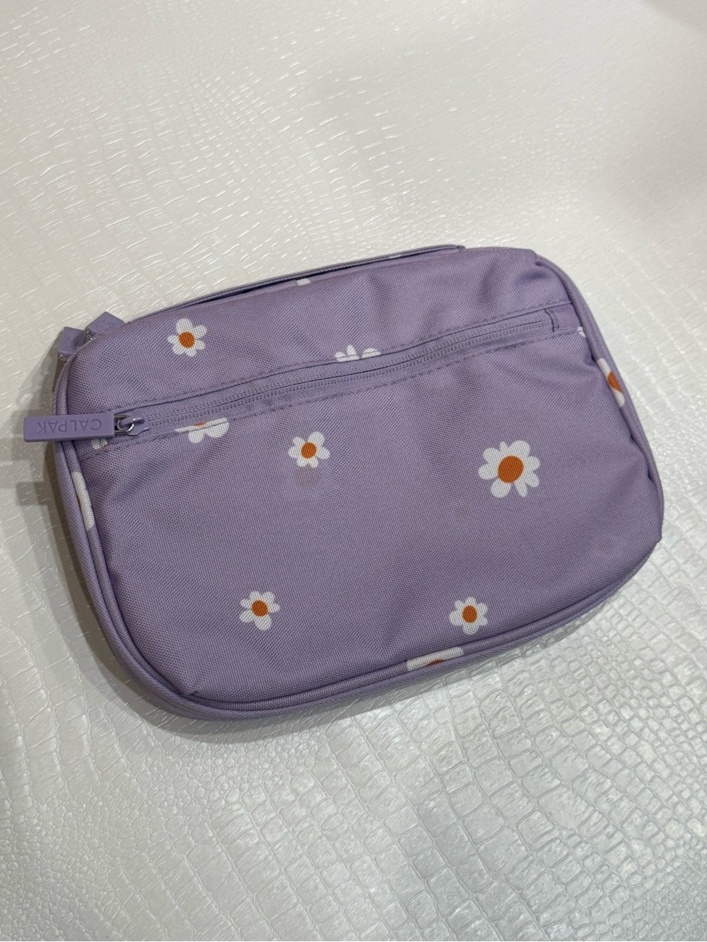 Calpak Lavender Floral Daisy Cosmetic Bag